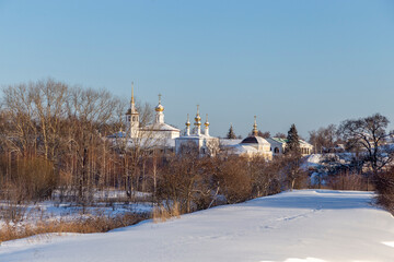 Panoramic view of the Suzdal city. Vladimir region, Russia