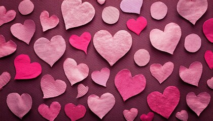 red hearts background