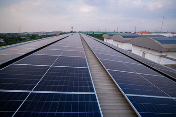 solar cell is smart grid ecology energy sunlight alternative power factory concept