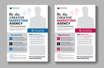 Creative Corporate Business Flyer Template For Digital Marketing Agency