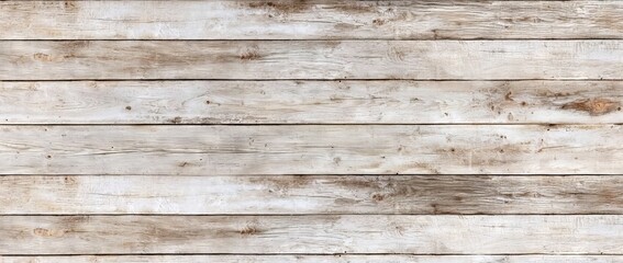 Naklejka premium A white wood texture background with a top view of a wooden plank panel