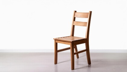 Ladder chair on white background