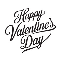 Valentine's Day Typography Illustration Art Vector Design