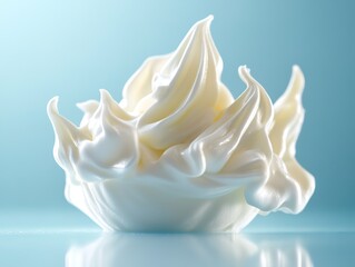 Swirls of creamy texture create an inviting and indulgent desser