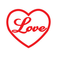 Romantic Love Icon for Valentine's Day Projects – Perfect for Creative Designs.