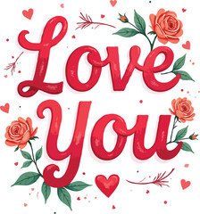 Obraz premium Valentines Day Tshirt Design Template