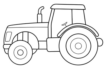 tractor isolated on white background