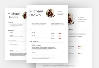 Clean Design Resume Layout