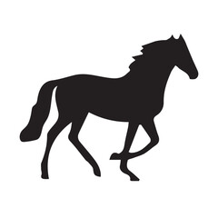 horse silhouette vector, 
