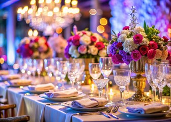 Sharp Focus Premier Event: Elegant Table Setting with High-End Details