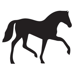 horse silhouette vector, 
