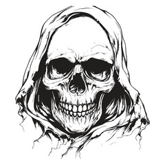Elegant Illustration Of a Skull