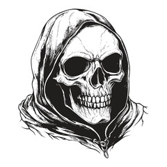 Obraz premium Elegant Illustration Of a Skull