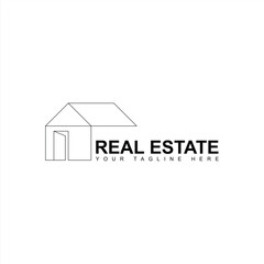 home logo icon for real estate or building with creative illustration