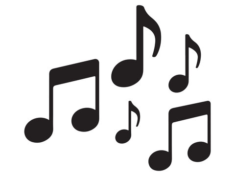 music notes icon vector