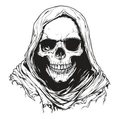 Elegant Illustration Of a Skull