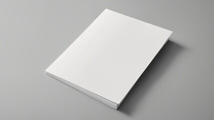 Blank Brochure Mockup: Minimalist White Paper Design