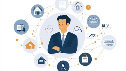 Auto Insurance Policy infographic showing various tiers of auto insurance policies and their features Stock Photo with side copy space