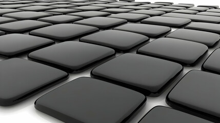 Black 3D Square Blocks Background