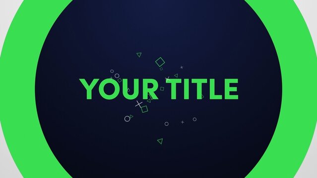 Modern Animated Icons Title Intro Opening