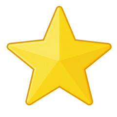 Obraz premium Yellow star illustration transparent