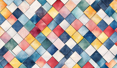 colorful geometric pattern background design with colored squares