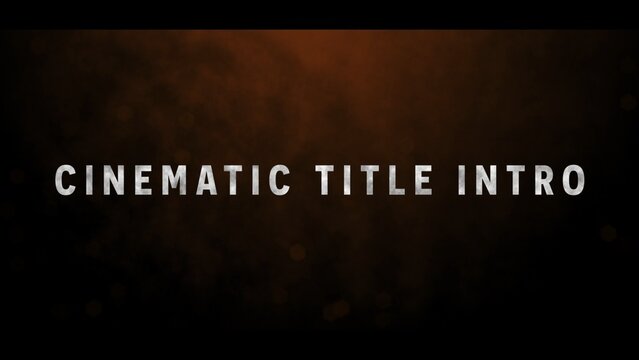 Cinematic Mysterious Title Intro with Black Bars