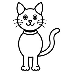 Obraz premium cartoon cat