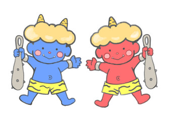 かわいい鬼のイラスト