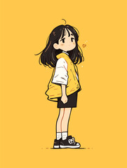 Elegant Illustration Of character