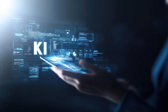 german word "KI" K&uuml;nstliche Intelligenz for AI boom 