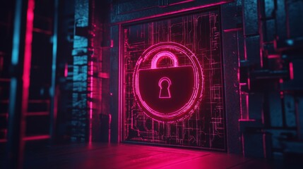 Futuristic Authentication with Bright Light Imagery