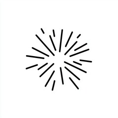 Obraz premium Abstract Sunburst Line Design Element for Creative and Modern Graphic Use