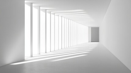 Fototapeta premium Minimalist Space with Clean Lines and High Contrast
