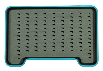 Fly fishing flyfishing flies box container for fisherman flies and large streamers isolated on white background