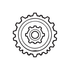 gear icon vector illustration