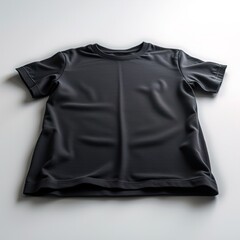 Gray t-shirt on minimal background with soft lighting