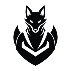 A mascot logo of a smart fox