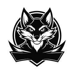 A mascot logo of a smart fox