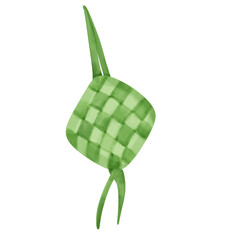 Single of Ketupat Eid Al-Fitr Illustration