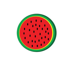 watermelon illustration icon design