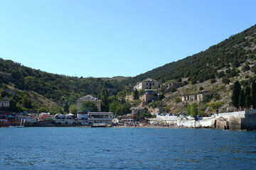 Fototapeta premium Balaklava city beach. Crimea