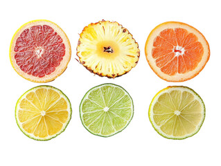 Fototapeta premium Beautifully arranged tropical fruits