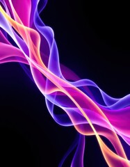 abstract background with colorful smoke on black background