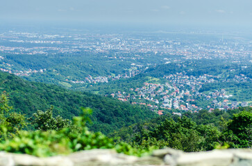 view from the top of the hill