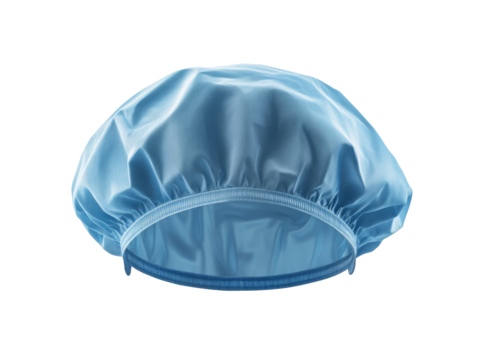 Blue medical cap for hygiene use