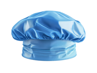 Chef hat in bright blue color for culinary use