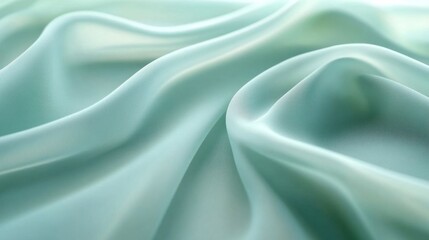 Fototapeta premium Soft fabric folds on a pastel background.