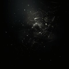 Fototapeta premium Abstract dark futuristic background