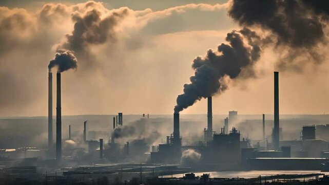 Future urban crisis with air pollution as a silent threat, causing long-term adverse health effects.
